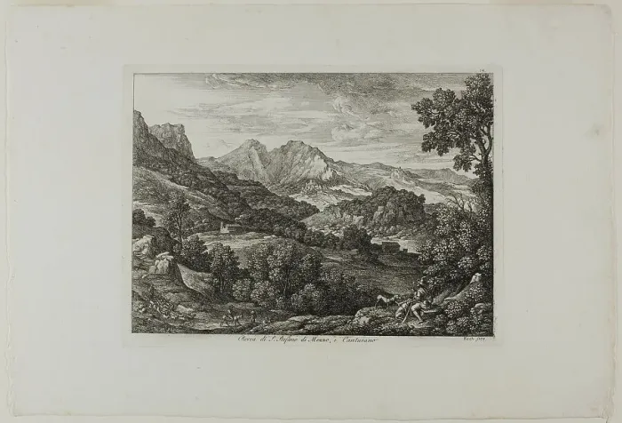 Framed Print : Castle of Saint Stephan of Mezzo and Canturano, 1810. Creator: Joseph Anton Koch Framed Print : Castle of Saint Stephan of Mezzo and Canturano, 1810. Creator: Joseph Anton Koch