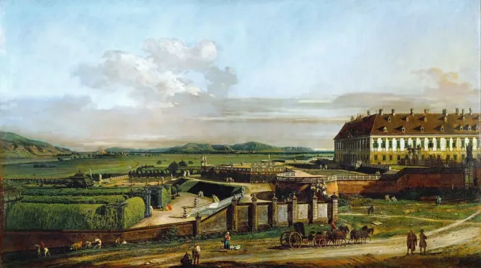 Framed Print : The Castle of Schlosshof seen from north, Between 1758 and 1761. Artist: Bellotto, Bernardo (1720-1780) Framed Print : The Castle of Schlosshof seen from north, Between 1758 and 1761. Artist: Bellotto, Bernardo (1720-1780)