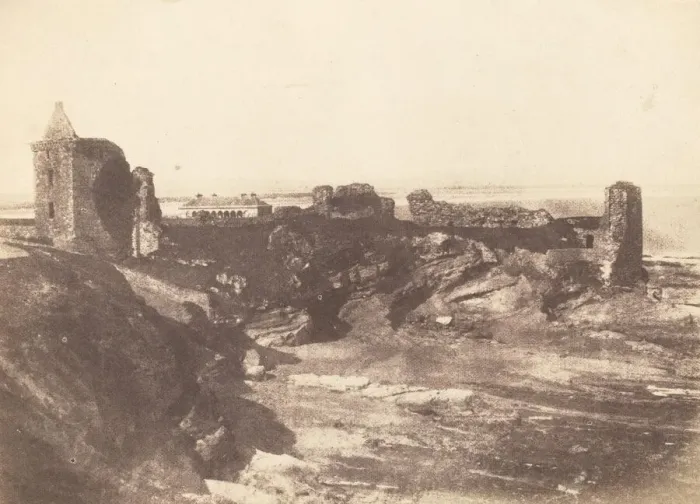 Framed Print : The Castle, St Andrews, 1843-1847. Creators: David Octavius Hill, Robert Adamson Framed Print : The Castle, St Andrews, 1843-1847. Creators: David Octavius Hill, Robert Adamson