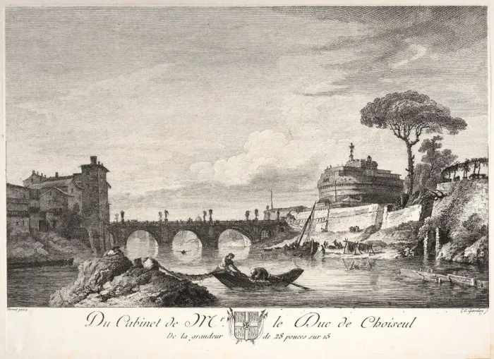 Framed Print : Castle St. Angelo, ca. 1772. Creator: Carl Guttenberg Framed Print : Castle St. Angelo, ca. 1772. Creator: Carl Guttenberg