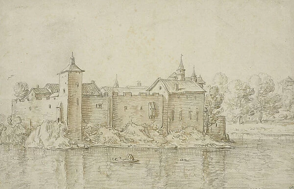 Castle surrounded by water. Creator: Herman Saftleven the Younger