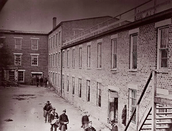 Castle Thunder, ex-tobacco factory, Petersburg, 1864. Creator: Alexander Gardner