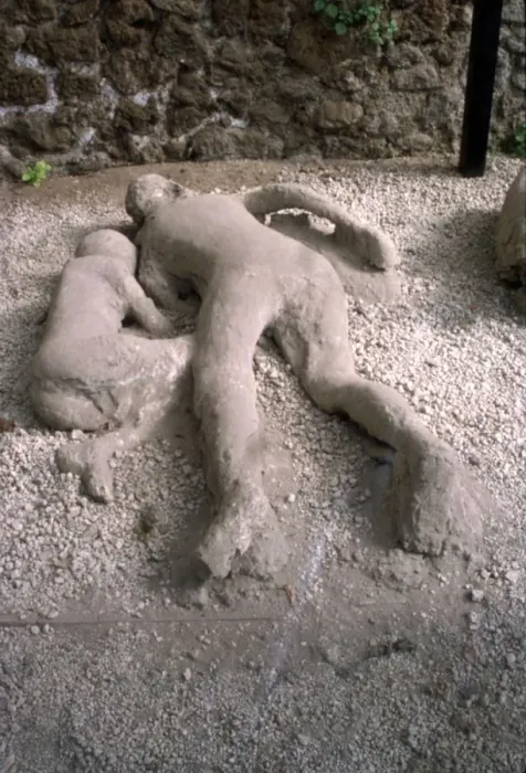 Framed Print : Casts of victims of eruption of Vesuvius in AD79, Pompeii, Italy, c20th century Framed Print : Casts of victims of eruption of Vesuvius in AD79, Pompeii, Italy, c20th century