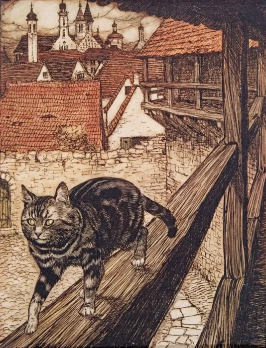 Framed Print : The Cat and Mouse in Partnership, 1909 Framed Print : The Cat and Mouse in Partnership, 1909