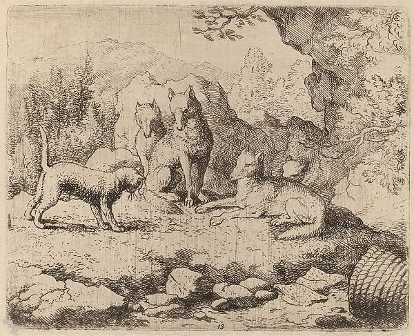 The Cat Sent as Messenger, probably c. 1645  /  1656. Creator: Allart van Everdingen