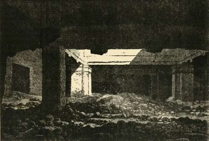 Framed Print : Catacombs in Alexandria, 1890. Creator: Unknown Framed Print : Catacombs in Alexandria, 1890. Creator: Unknown