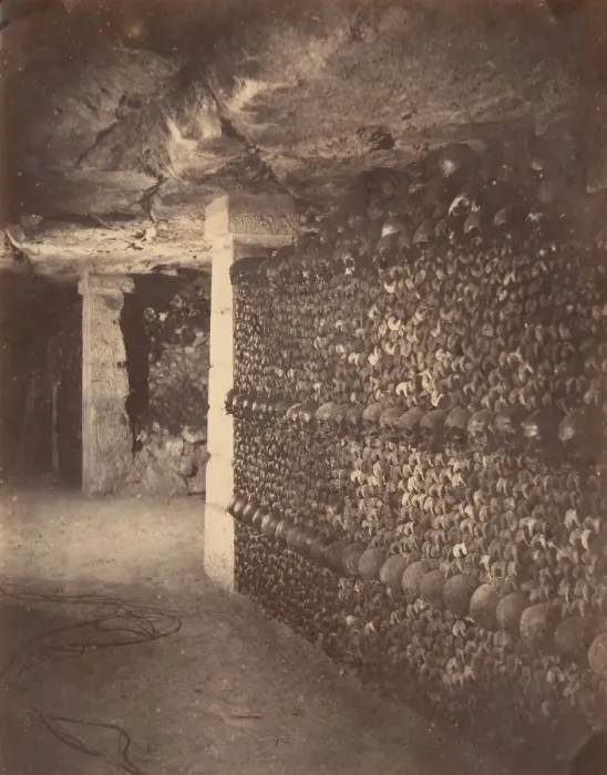 Framed Print : Catacombs, Paris, April 1862. Creator: Nadar Framed Print : Catacombs, Paris, April 1862. Creator: Nadar