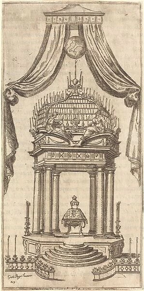 The Catafalque, 1612. Creator: Jacques Callot