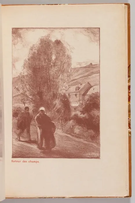 Framed Print : Catalogue de LExposition de Auguste Lepere: Return from the Fields... 1908. Creator Framed Print : Catalogue de LExposition de Auguste Lepere: Return from the Fields... 1908. Creator