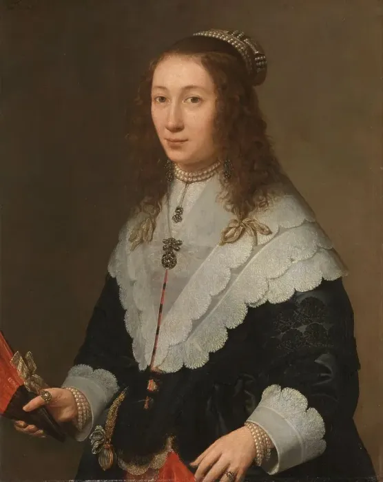 Framed Print : Catharina van Well (1626-1722), Wife of Guilliaam van Bleyswijk, 1640-1660. Creator: Gerard van Kuijl Framed Print : Catharina van Well (1626-1722), Wife of Guilliaam van Bleyswijk, 1640-1660. Creator: Gerard van Kuijl