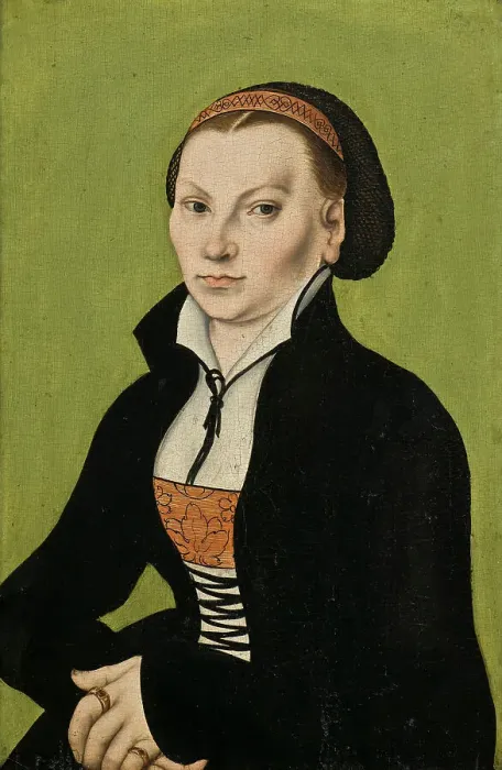 Framed Print : Catharina von Bora, wife of Martin Luther, c16th century. Creator: Lucas Cranach the Elder Framed Print : Catharina von Bora, wife of Martin Luther, c16th century. Creator: Lucas Cranach the Elder
