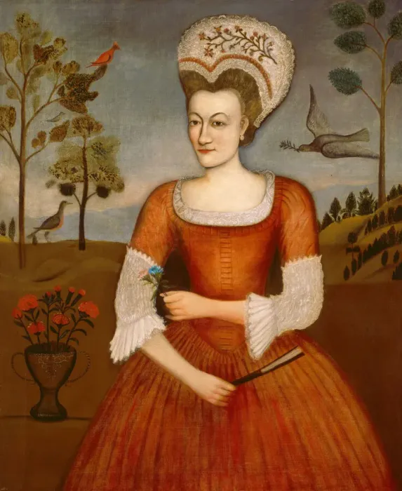 Framed Print : Catharine Hendrickson, c. 1770. Creator: Daniel Hendrickson