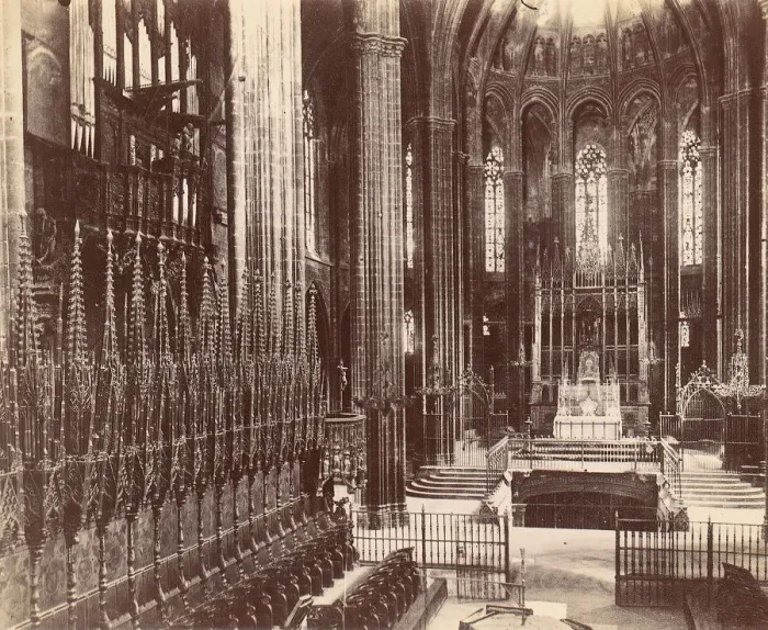 Framed Print : Cathderal of Barcelona, 1880s-90s. Creator: Unknown Framed Print : Cathderal of Barcelona, 1880s-90s. Creator: Unknown