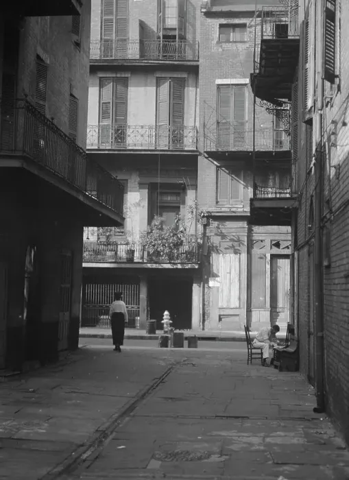 Framed Print : Cathedral Alley, New Orleans, between 1920 and 1926. Creator: Arnold Genthe Framed Print : Cathedral Alley, New Orleans, between 1920 and 1926. Creator: Arnold Genthe