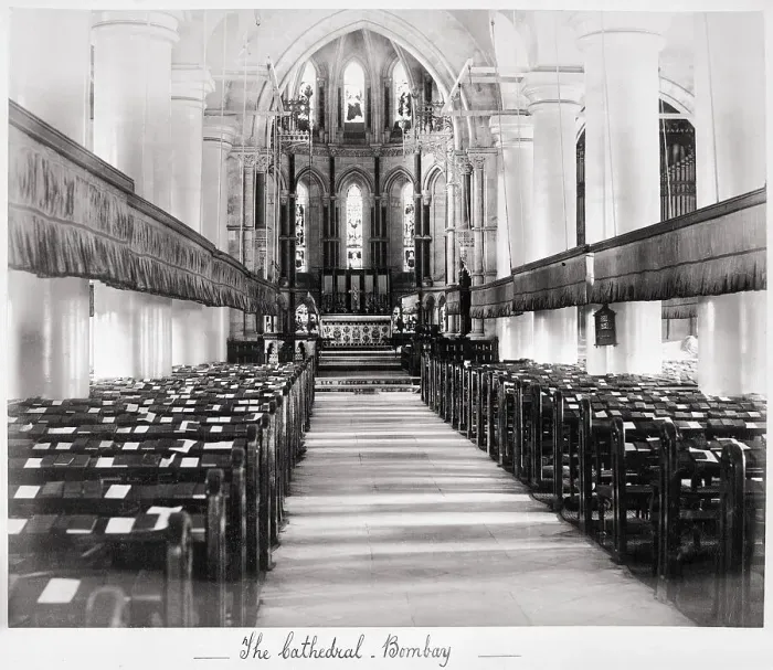 Framed Print : The Cathedral, Bombay, Late 1860s. Creator: Samuel Bourne Framed Print : The Cathedral, Bombay, Late 1860s. Creator: Samuel Bourne