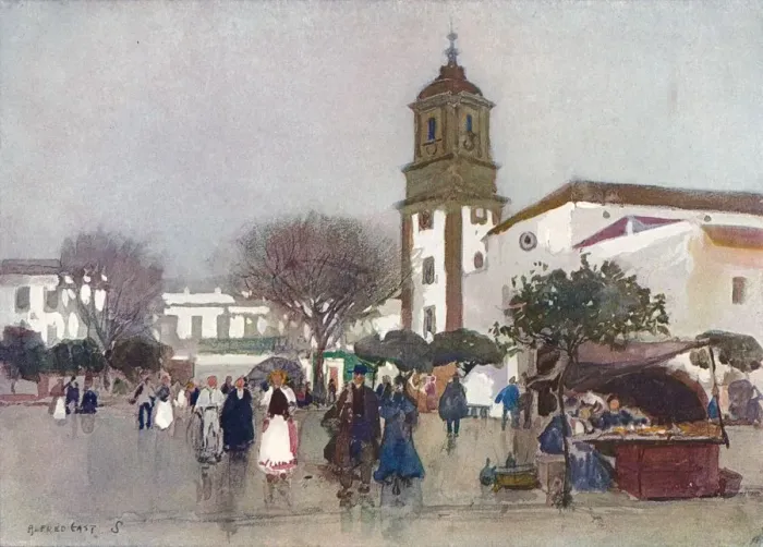 Framed Print : The Cathedral Church, Algeciras, c1910. Artist: Alfred Edward East