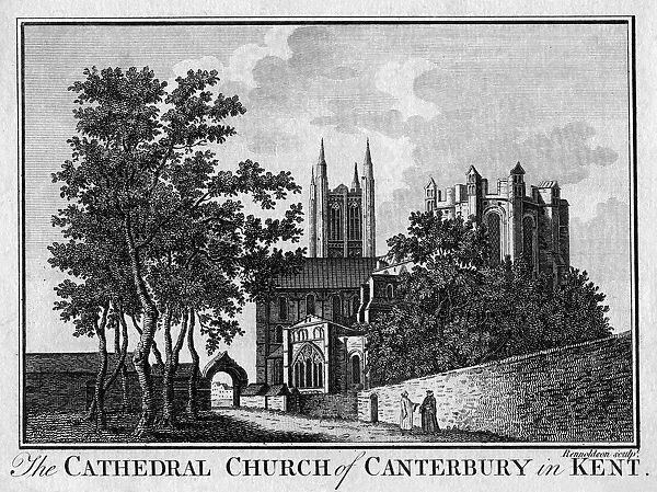 The Cathedral Church of Canterbury in Kent, 18th century(?). Artist: Rennoldson