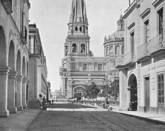 Framed Print : The Cathedral at Guadalajara, Mexico, c1900. Creator: Unknown Framed Print : The Cathedral at Guadalajara, Mexico, c1900. Creator: Unknown