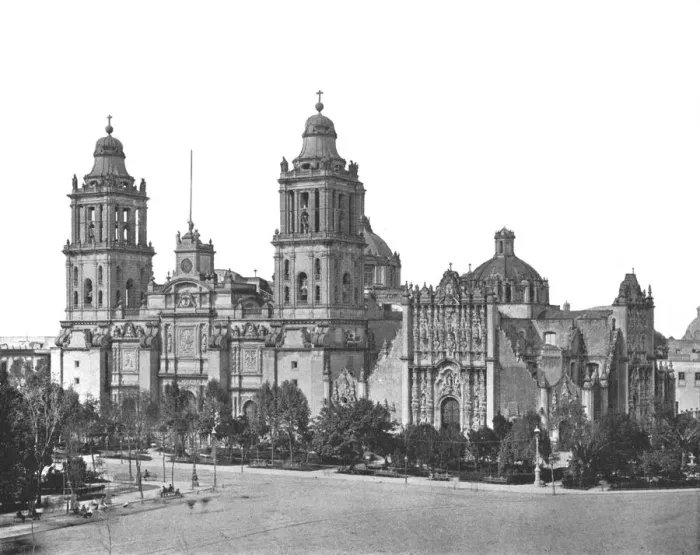 Framed Print : The Cathedral, Mexico City, Mexico, c1900. Creator: Unknown Framed Print : The Cathedral, Mexico City, Mexico, c1900. Creator: Unknown