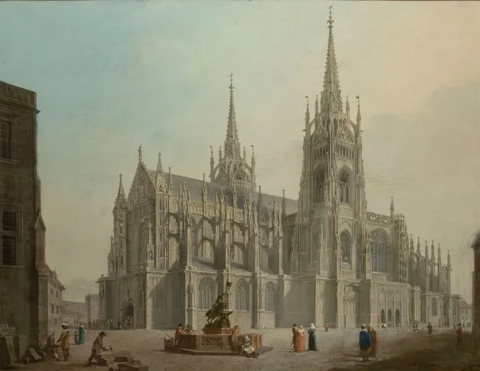 Framed Print : The Cathedral of Saint Vitus in Prague, 1814 Framed Print : The Cathedral of Saint Vitus in Prague, 1814