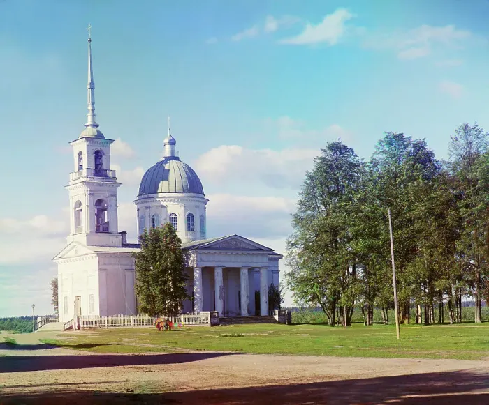 Framed Print : Cathedral of Saints Peter and Paul, in the town of Lodeynoye Pole, 1915. Creator: Sergey Mikhaylovich Prokudin-Gorsky Framed Print : Cathedral of Saints Peter and Paul, in the town of Lodeynoye Pole, 1915. Creator: Sergey Mikhaylovich Prokudin-Gorsky