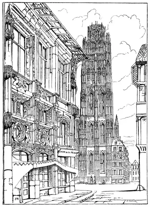 Framed Print : The Cathedral Spire, Rouen, 1835 (1900) Framed Print : The Cathedral Spire, Rouen, 1835 (1900)