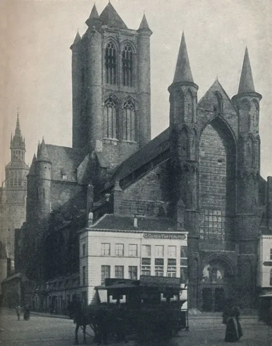 Framed Print : The Cathedral of St Bavo, Ghent, Belgium, c1900 (1914-1915). Artist: John Benjamin Stone Framed Print : The Cathedral of St Bavo, Ghent, Belgium, c1900 (1914-1915). Artist: John Benjamin Stone