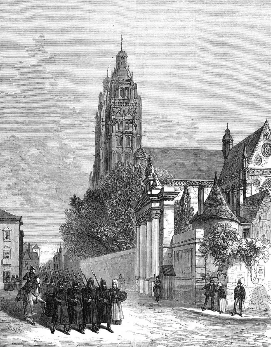 Framed Print : The Cathedral, Tours, 1871. Creator: Unknown
