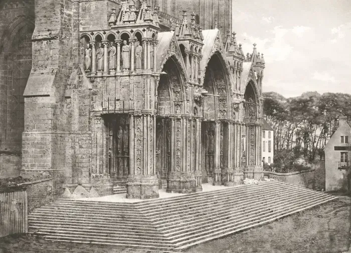 Framed Print : Cathedrale de Chartres - Portique du Midi XIIe Siecle, c. 1854, printed c. 1857 Framed Print : Cathedrale de Chartres - Portique du Midi XIIe Siecle, c. 1854, printed c. 1857