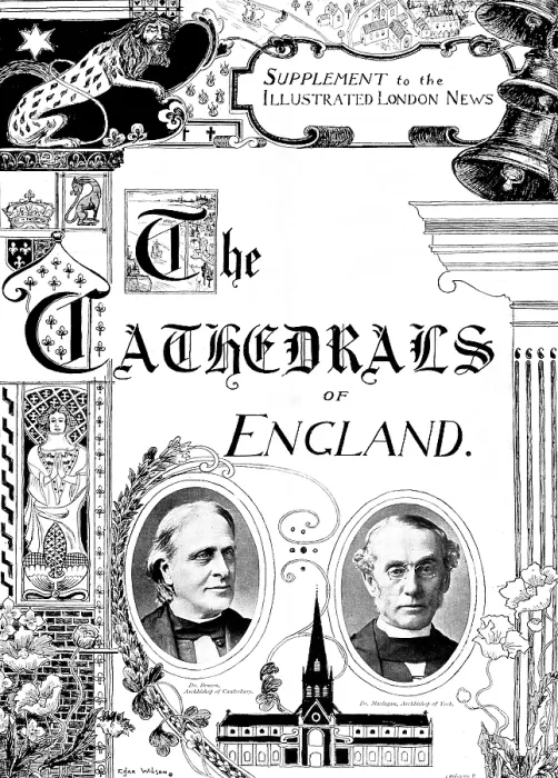 Framed Print : The Cathedrals of England, 1895. Creator: Carl Hentschel Framed Print : The Cathedrals of England, 1895. Creator: Carl Hentschel