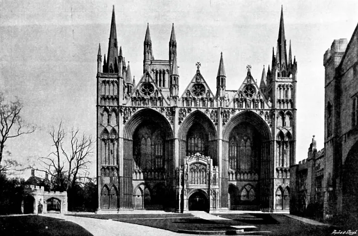 Framed Print : The Cathedrals of England: Peterborough Cathedral, 1895. Creator: Francis Frith & Co Framed Print : The Cathedrals of England: Peterborough Cathedral, 1895. Creator: Francis Frith & Co