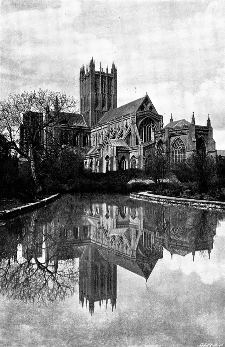 Framed Print : The Cathedrals of England: Wells Cathedral, 1895. Creator: Francis Frith & Co Framed Print : The Cathedrals of England: Wells Cathedral, 1895. Creator: Francis Frith & Co