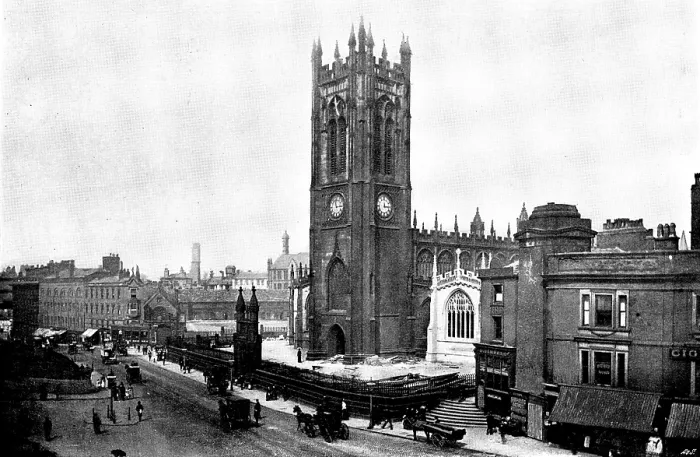 Framed Print : The Cathedrals of Great Britain: Manchester Cathedral, 1895. Creator: Francis Frith & Co Framed Print : The Cathedrals of Great Britain: Manchester Cathedral, 1895. Creator: Francis Frith & Co