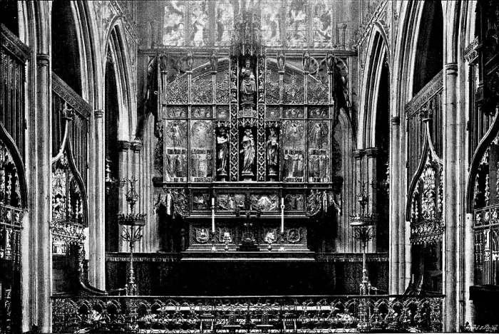 Framed Print : The Cathedrals of Great Britain: Manchester Cathedral - the Reredos, 1895. Creator: Francis Frith & Co Framed Print : The Cathedrals of Great Britain: Manchester Cathedral - the Reredos, 1895. Creator: Francis Frith & Co