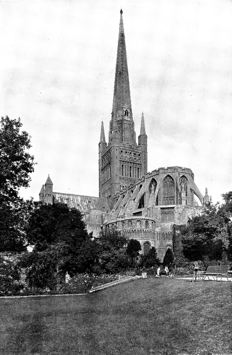 Framed Print : The Cathedrals of Great Britain: Norwich Cathedral, 1895. Creator: Francis Frith & Co Framed Print : The Cathedrals of Great Britain: Norwich Cathedral, 1895. Creator: Francis Frith & Co