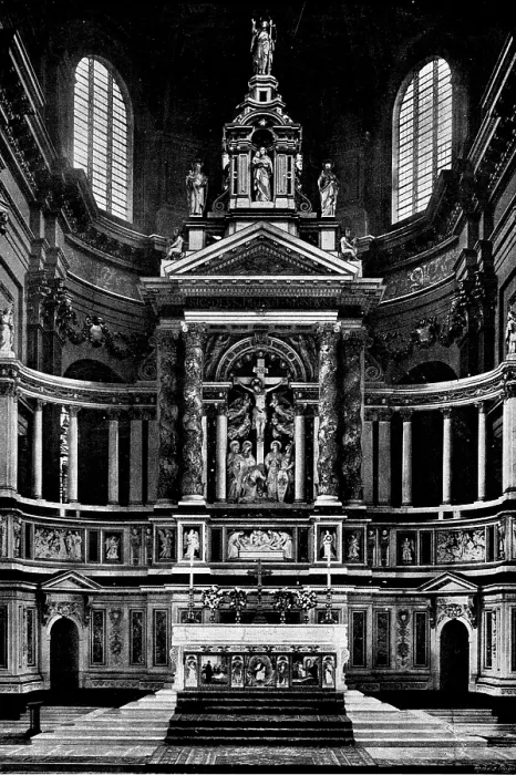 Framed Print : The Cathedrals of Great Britain: St. Paul's Cathedral - the Reredos, 1895. Creator: Francis Frith & Co. The Cathedrals of Great Britain: St