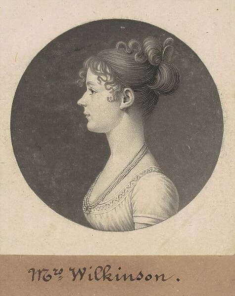 Catherine Andrews Wilkinson, 1808. Creator: Charles Balthazar Julien Fé