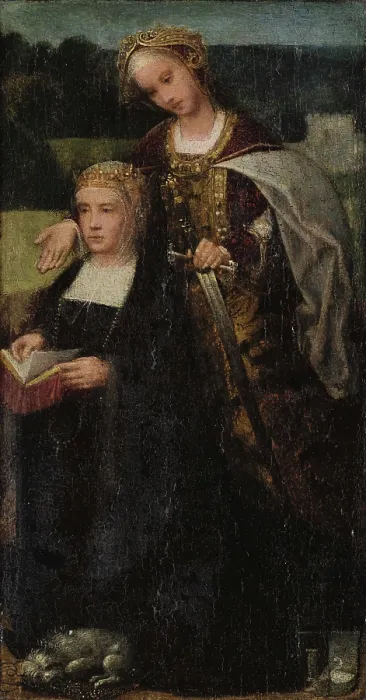 Framed Print : Catherine of Aragon (1485-1536), 1525. Creator: Isenbrant, Adriaen (1490-1551) Framed Print : Catherine of Aragon (1485-1536), 1525. Creator: Isenbrant, Adriaen (1490-1551)