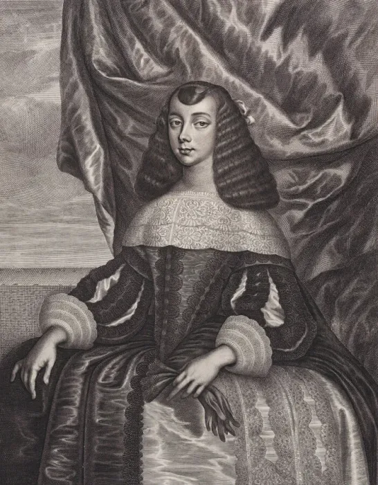 Framed Print : Catherine of Braganza, 1662. Creator: William Faithorne Framed Print : Catherine of Braganza, 1662. Creator: William Faithorne