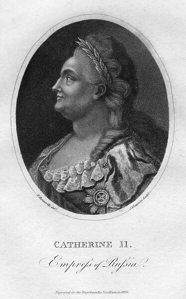Catherine the Great, Empress of Russia, (1826).Artist: J Chapman