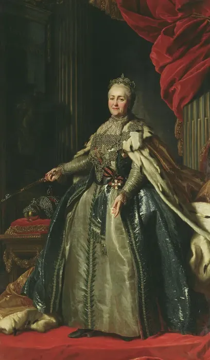 Framed Print : Catherine II, 1729-1796, Empress of Russia, Princess of Anhalt-Zerbst. Creator: Anon Framed Print : Catherine II, 1729-1796, Empress of Russia, Princess of Anhalt-Zerbst. Creator: Anon