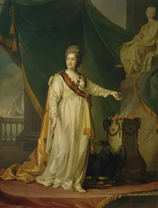 Framed Print : Catherine II as Legislator in the Temple of the Goddess of Justice, 1783. Artist: Levitsky, Dmitri Grigorievich (1735-1822) Framed Print : Catherine II as Legislator in the Temple of the Goddess of Justice, 1783. Artist: Levitsky, Dmitri Grigorievich (1735-1822)