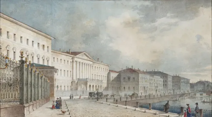 Framed Print : The Catherine Institute on the Fontanka river, 1839-1840 Framed Print : The Catherine Institute on the Fontanka river, 1839-1840