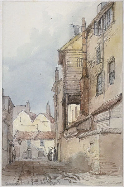 Catherine Wheel Alley, City of London, 1855. Artist