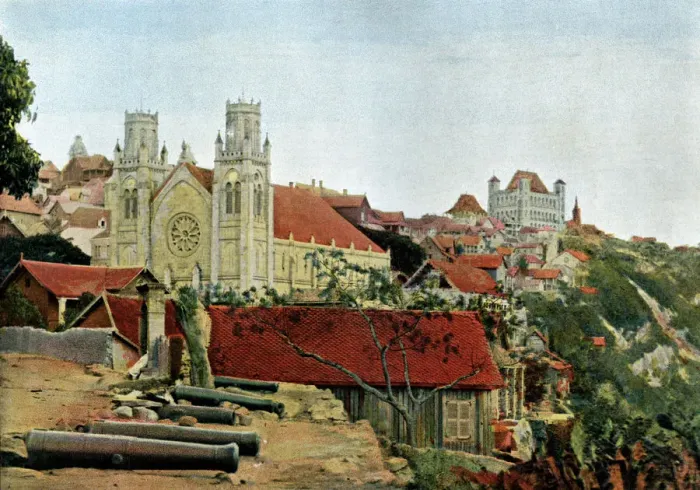 Framed Print : Catholic Cathedral, Palace of the Queen, late 19th century. Artist: Gillot Framed Print : Catholic Cathedral, Palace of the Queen, late 19th century. Artist: Gillot