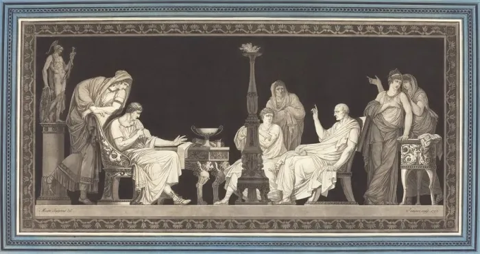 Framed Print : The Catiline Conspiracy, 1792. Creator: Jean Francois Janinet Framed Print : The Catiline Conspiracy, 1792. Creator: Jean Francois Janinet