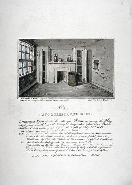 Cato Street conspiracy, 1820. Artist: F Moser