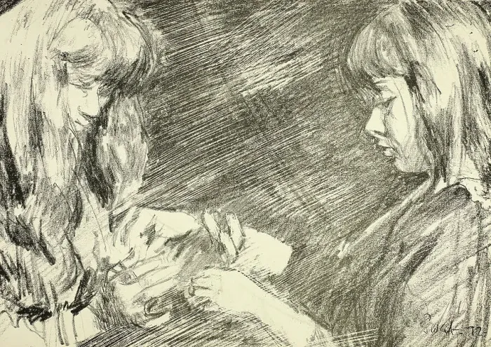 Framed Print : Cat's Cradle, 1892. Creator: Walter Richard Sickert Framed Print : Cat's Cradle, 1892. Creator: Walter Richard Sickert