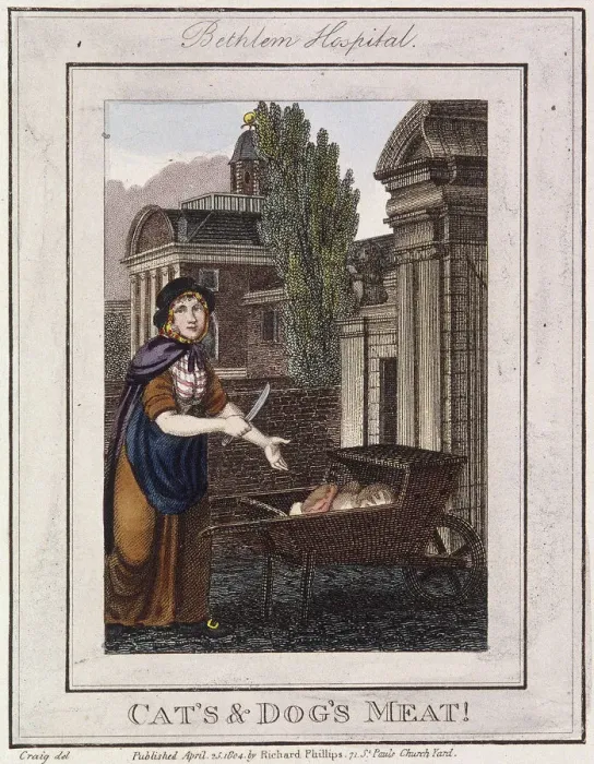Framed Print : Cats and Dogs Meat!, Cries of London, 1804 Framed Print : Cats and Dogs Meat!, Cries of London, 1804