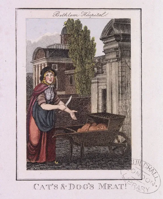 Framed Print : Cats and Dogs Meat!, Cries of London, 1804 Framed Print : Cats and Dogs Meat!, Cries of London, 1804
